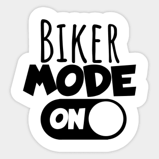 Motorcycle biker mode on Sticker